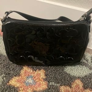 Coach Black Patent small Purse